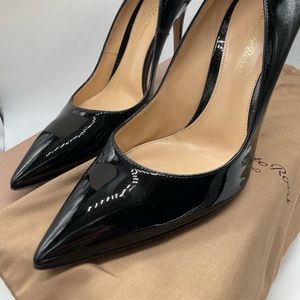 Gianvito Rossi black patent pumps